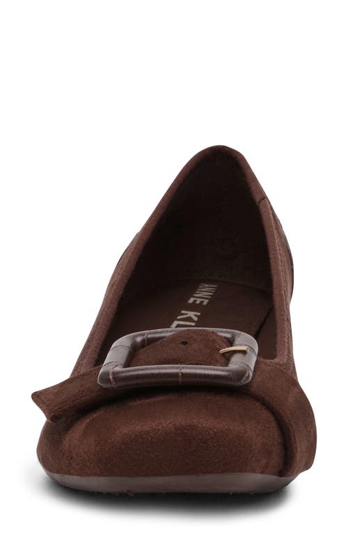 Anne Klein Wyatt Wedge Pump In Brown
