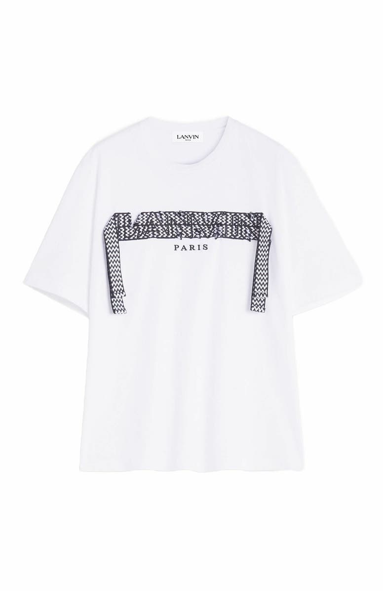 Lanvin CURB LACE T-SHIRT, Alternate, color, 