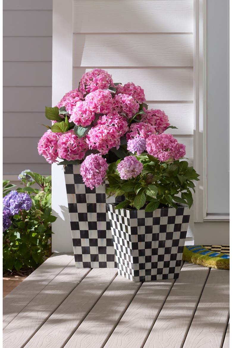 Courtly Check 20" Planter, Alternate, color, COURTLY