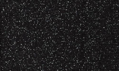 L'agence Kenzie Metallic Double Breasted Knit Blazer In Black