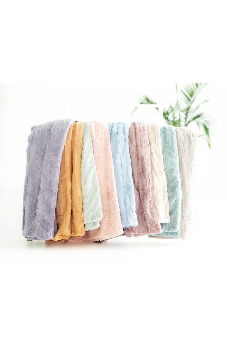 Minky Couture Sorbet Almond Croissant Blanket, Alternate, color, Beige