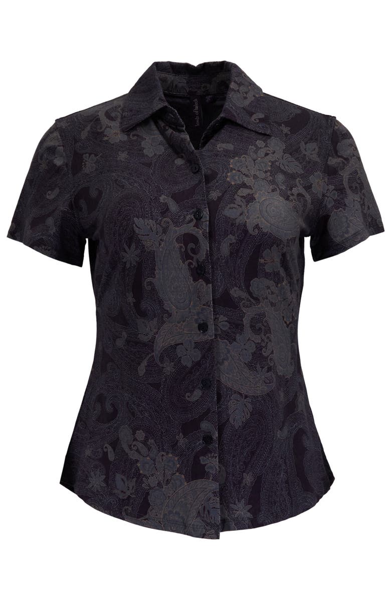 Lords of Harlech Paisley Explosion Womens Printed Shirt, Alternate, color, Paisley Explosion Black