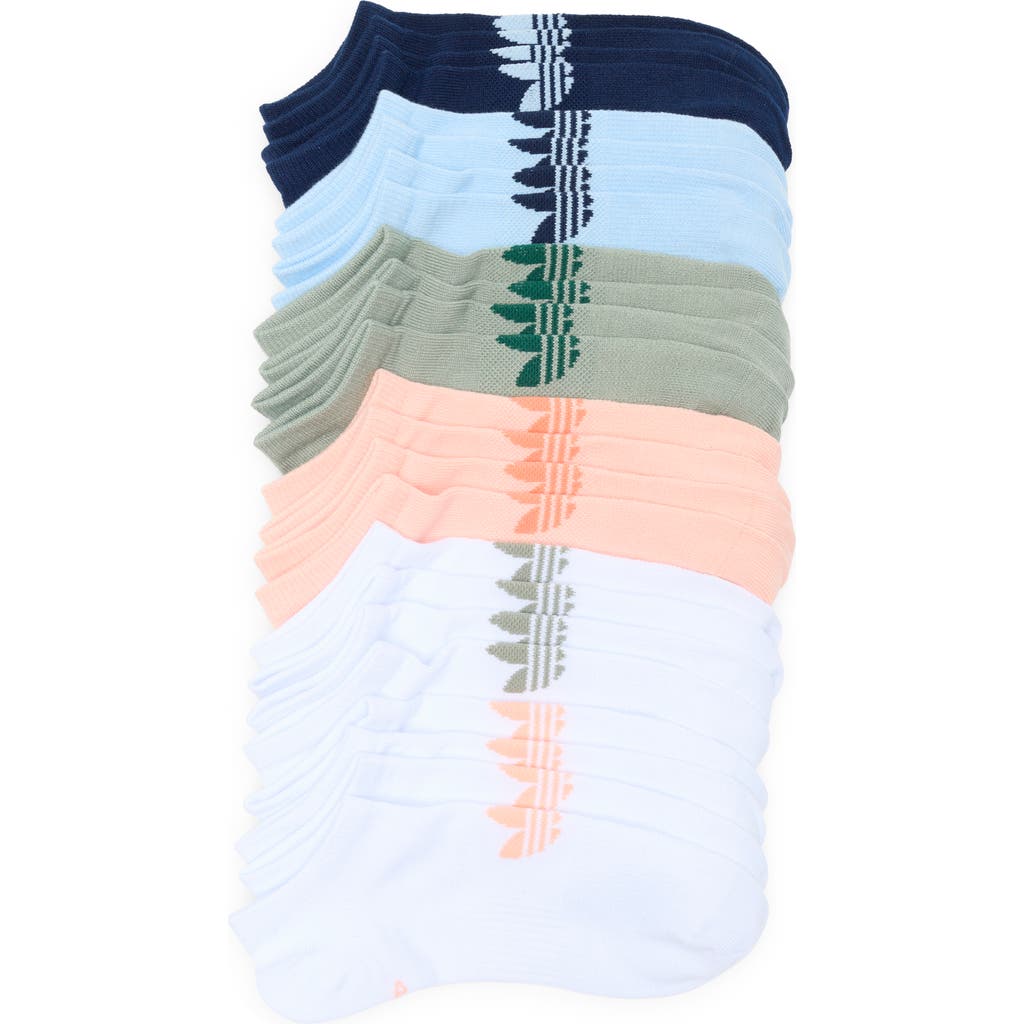 ADIDAS ORIGINALS ADIDAS ASSORTED 6-PACK SUPERLITE NO-SHOW SOCKS