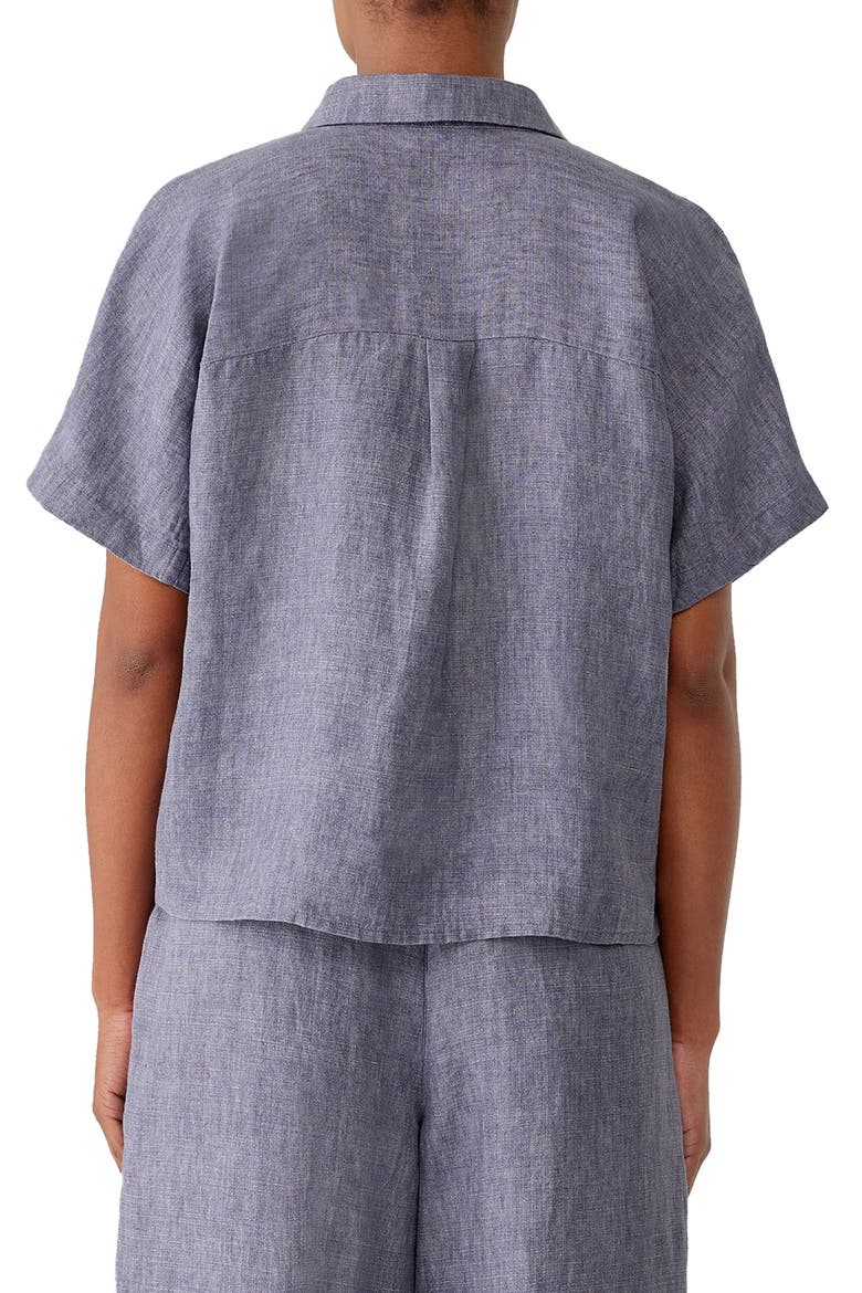 Organic Linen Shirt, Alternate, color, MISTY LILAC