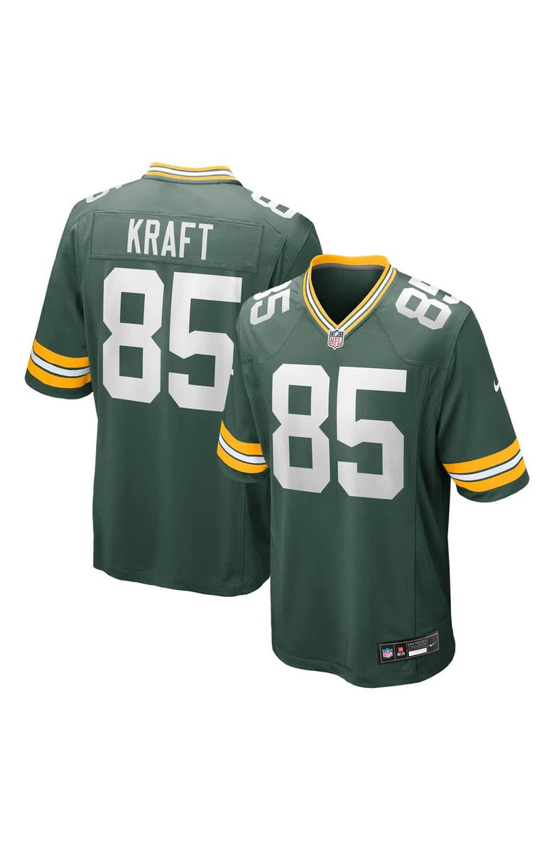 Nike Men's Nike Tucker Kraft  Green Green Bay Packers  Game Jersey, Main, color, Green