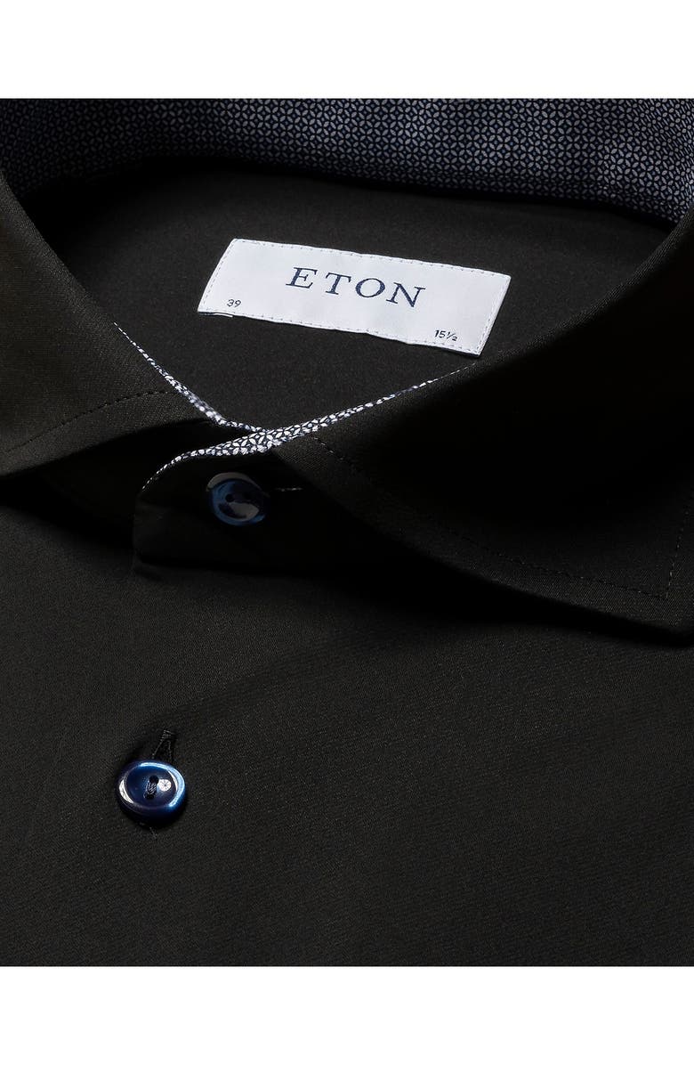 Eton Contemporary Fit Solid Stretch Dress Shirt, Alternate, color, 