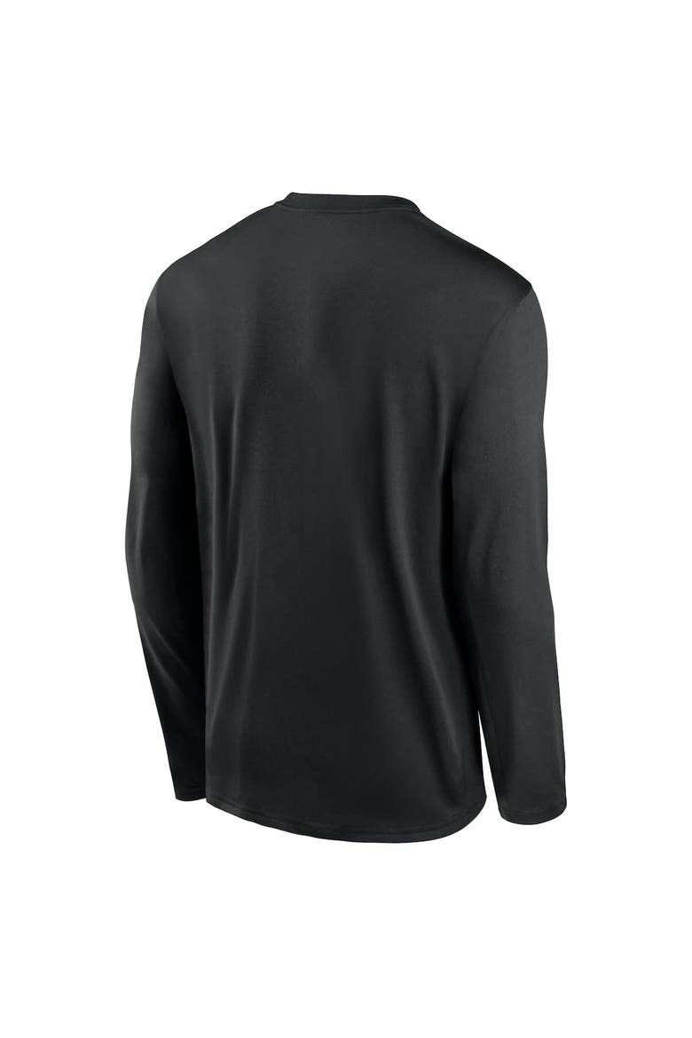 Men's Nike Black Texas Longhorns 2026 Sideline Small Logo Legend Dri-FIT Long Sleeve T-Shirt, Alternate, color, Black