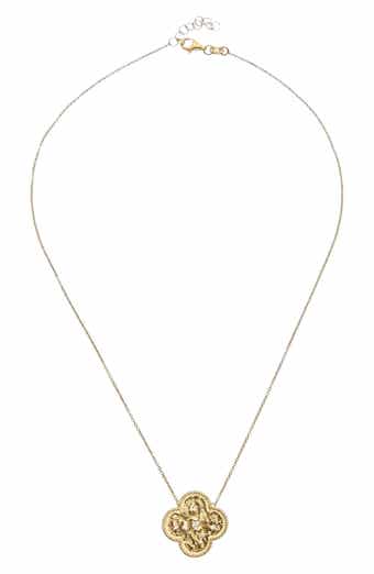 Clover Diamond Pendant Necklace
