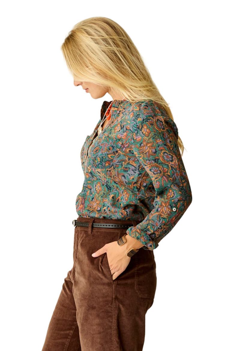 Dylan Gauze Shirt, Alternate, color, Bistro Floral