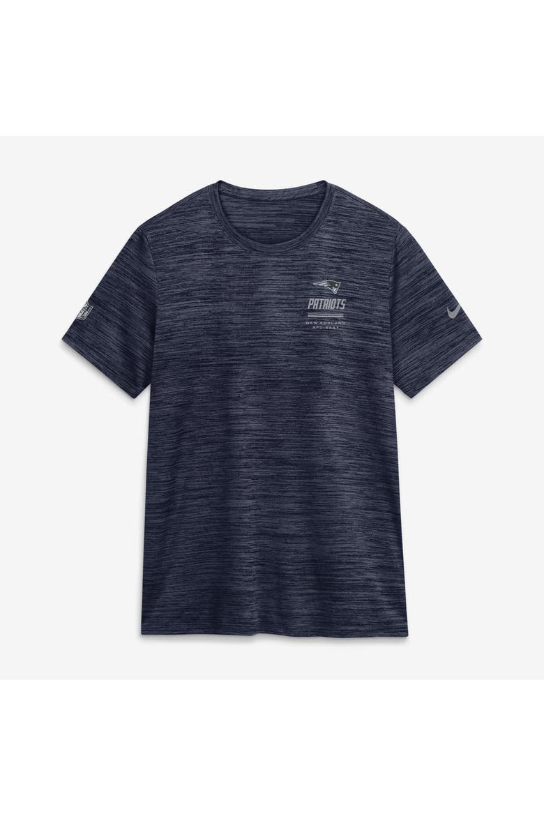 Women's Nike Navy New England Patriots Sideline Velocity Dri-FIT T-Shirt, Alternate, color, Navy