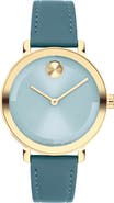 Movado Bold Evolution 2.0 Leather Strap Watch, 20mm