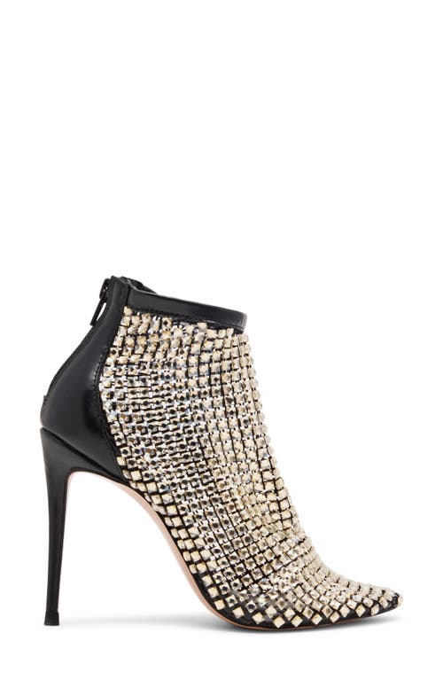 Steve Madden Dancin' Crystal Mesh Pointed Toe Bootie In Multi