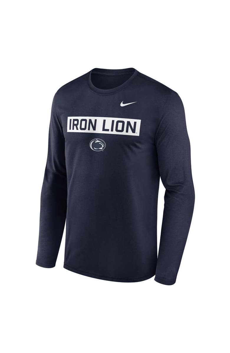 Nike Men's Nike Navy Penn State Nittany Lions Primetime Campus 2-Hit Legend Dri-FIT Long Sleeve T-Shirt, Alternate, color, Navy