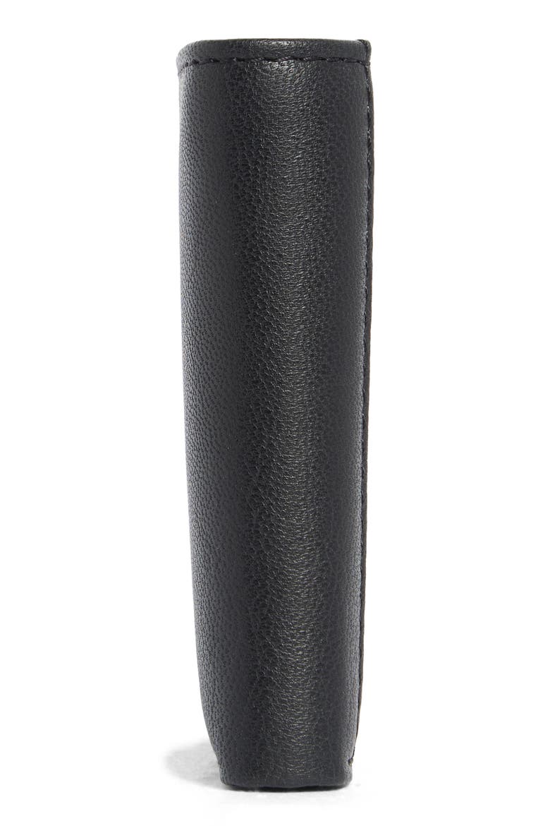 Leather Slimfold Wallet, Alternate, color, BLACK
