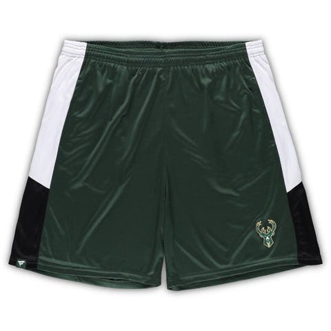 Men's Fanatics Branded Hunter Green Milwaukee Bucks Big & Tall Champion Rush Practice Shorts