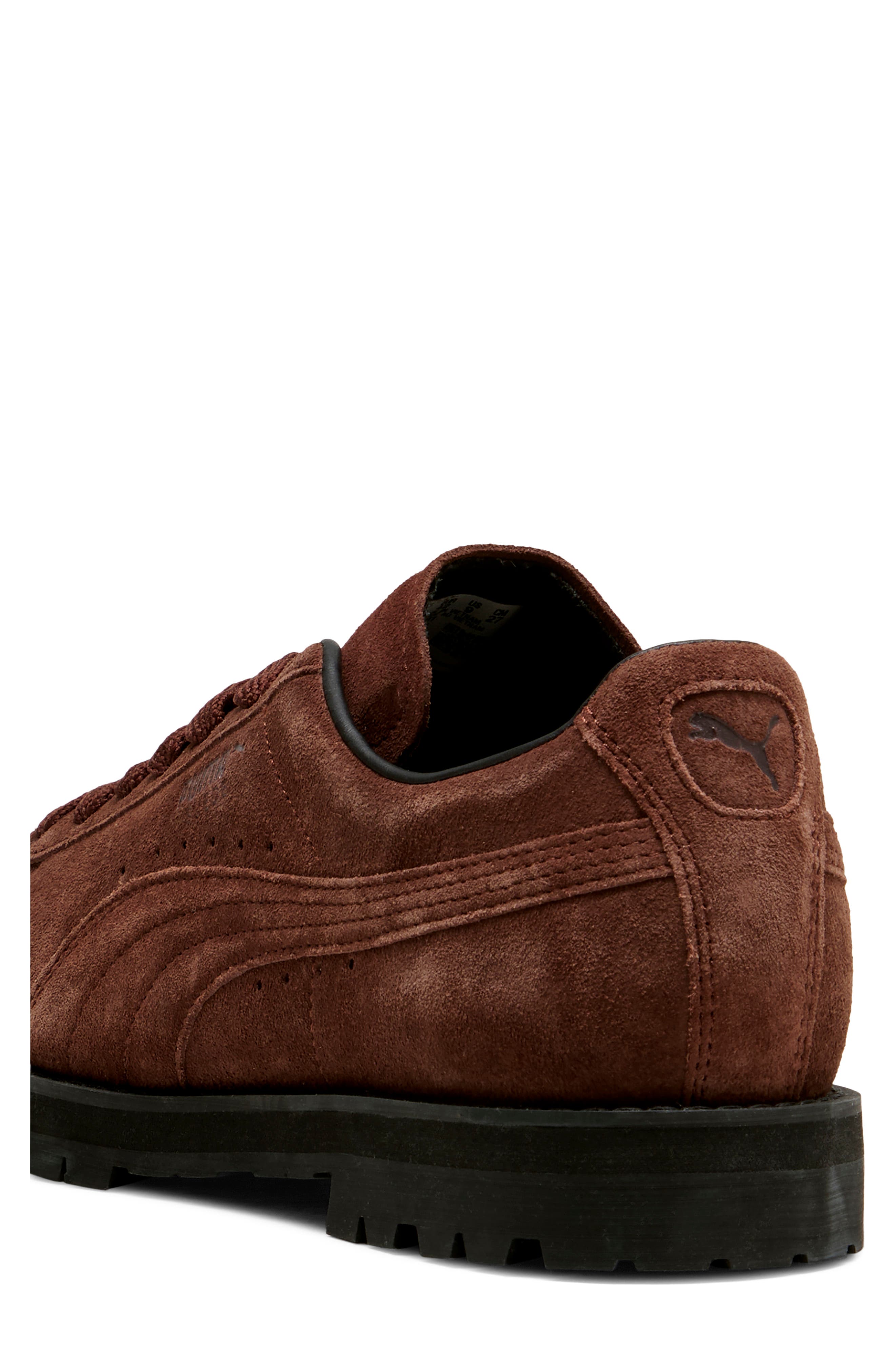 Suede Vibram Sneaker, Alternate, color, CHOCOTART/ PUMA BLACK