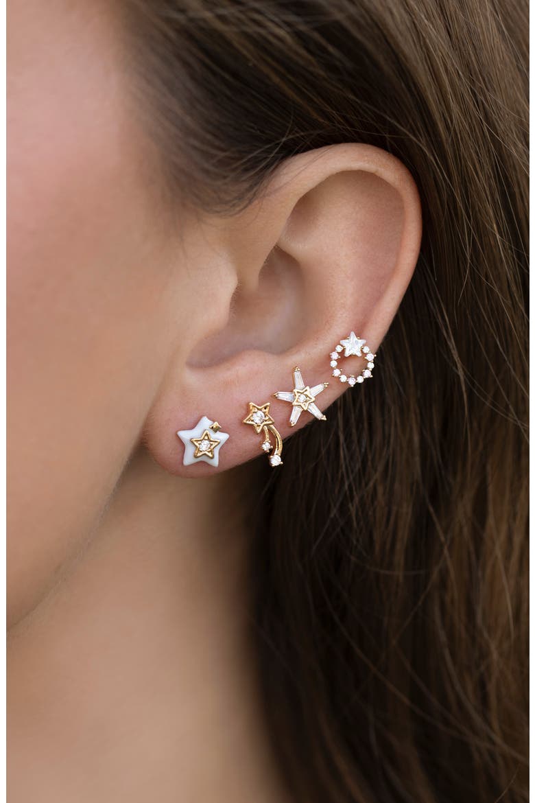 Twinkle Twinkle Set of 4 Stud Earrings, Alternate, color, GOLD