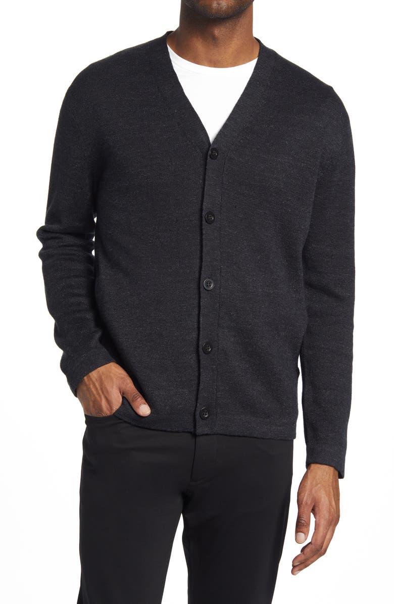 Theory Men's Canne Linen Blend Cardigan, Alternate, color, 