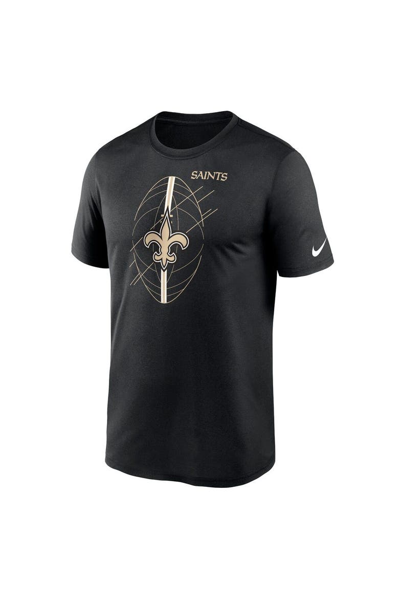 Men's Nike  Black New Orleans Saints Legend Icon Performance T-Shirt, Alternate, color, Black