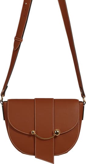 Crescent Saddle Leather Crossbody Bag