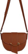 Strathberry Crescent Saddle Leather Crossbody Bag