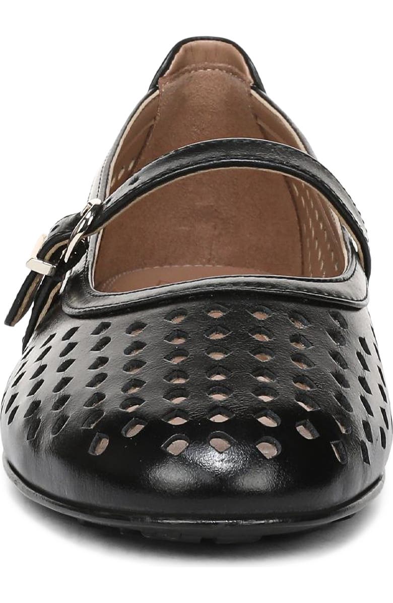 Naturalizer Aria Perforated Mary Jane Flat, Alternate, color, Black