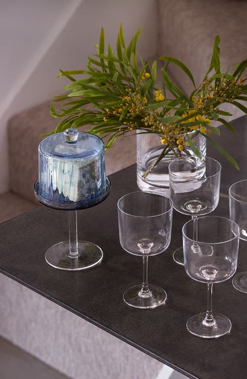 Lsa Gems Cake Dome Stand In Blue