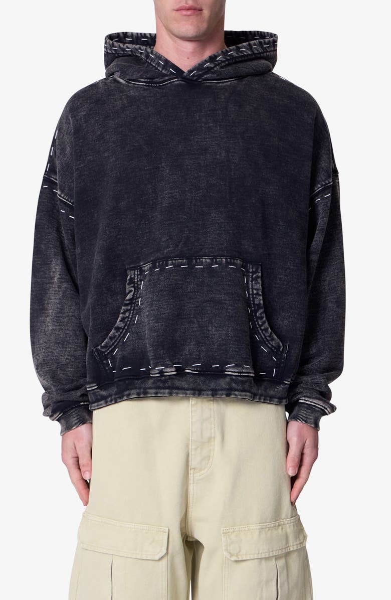 mnml Contrast Stitch Hoodie, Main, color, 