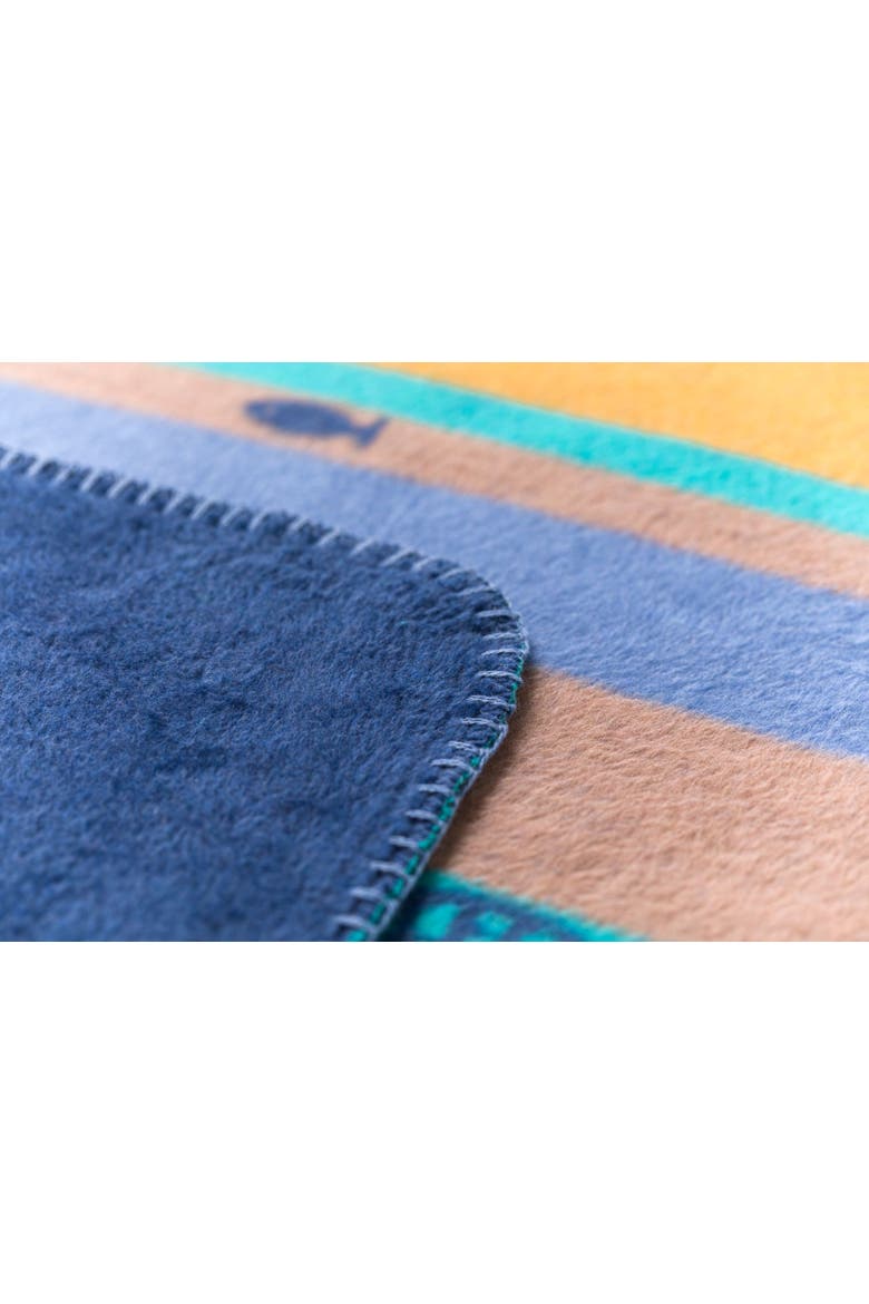 Mila School Of Fish Baby Blanket, Alternate, color, Blue