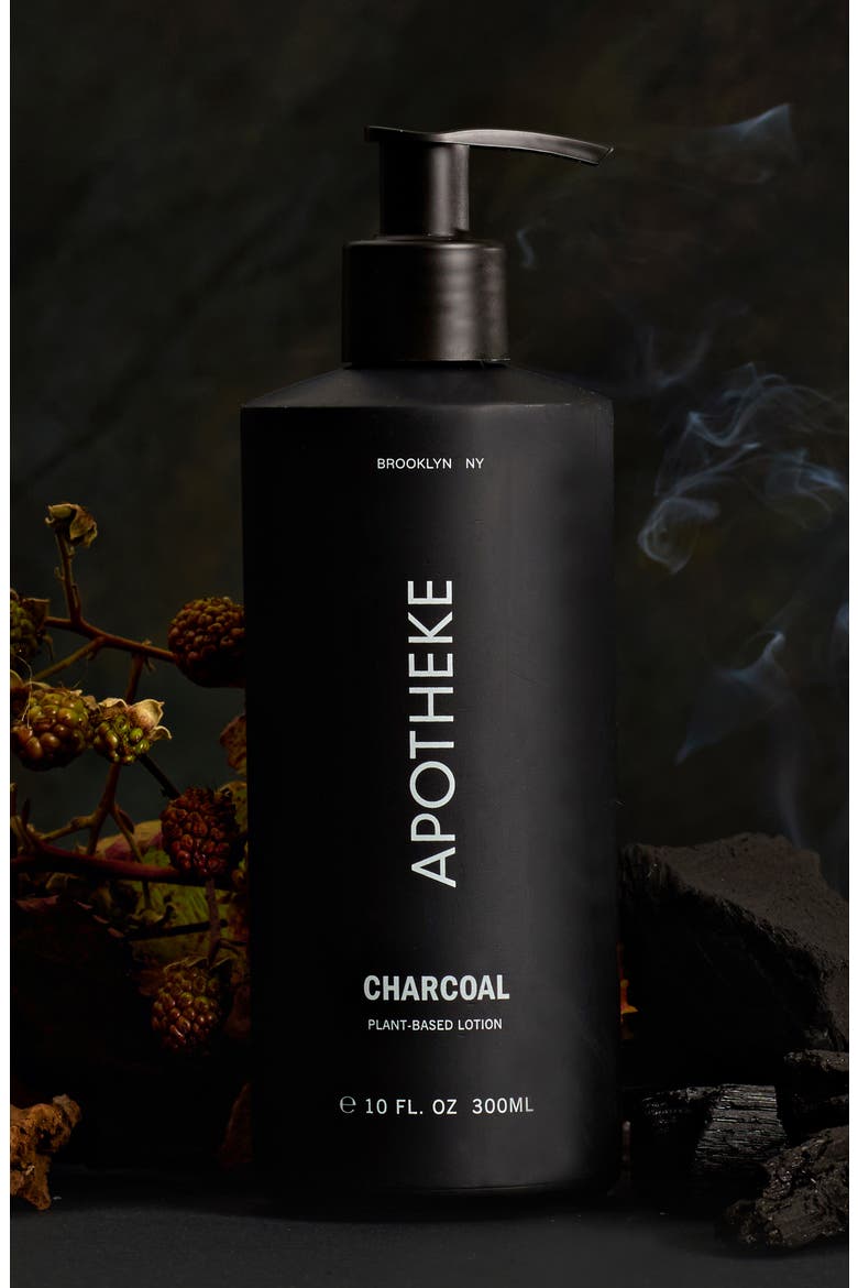 Charcoal Liquid Soap & Lotion Set, Alternate, color, BLACK