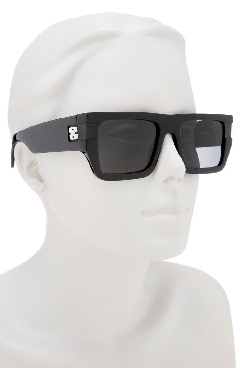 Off-White Chester 54mm Square Sunglasses, Alternate, color, Black Dark Grey