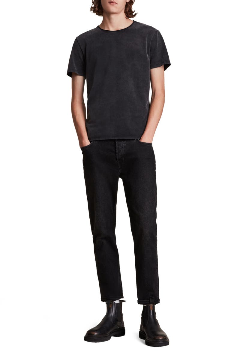 AllSaints Bodega Solid Crewneck T-Shirt, Alternate, color, 