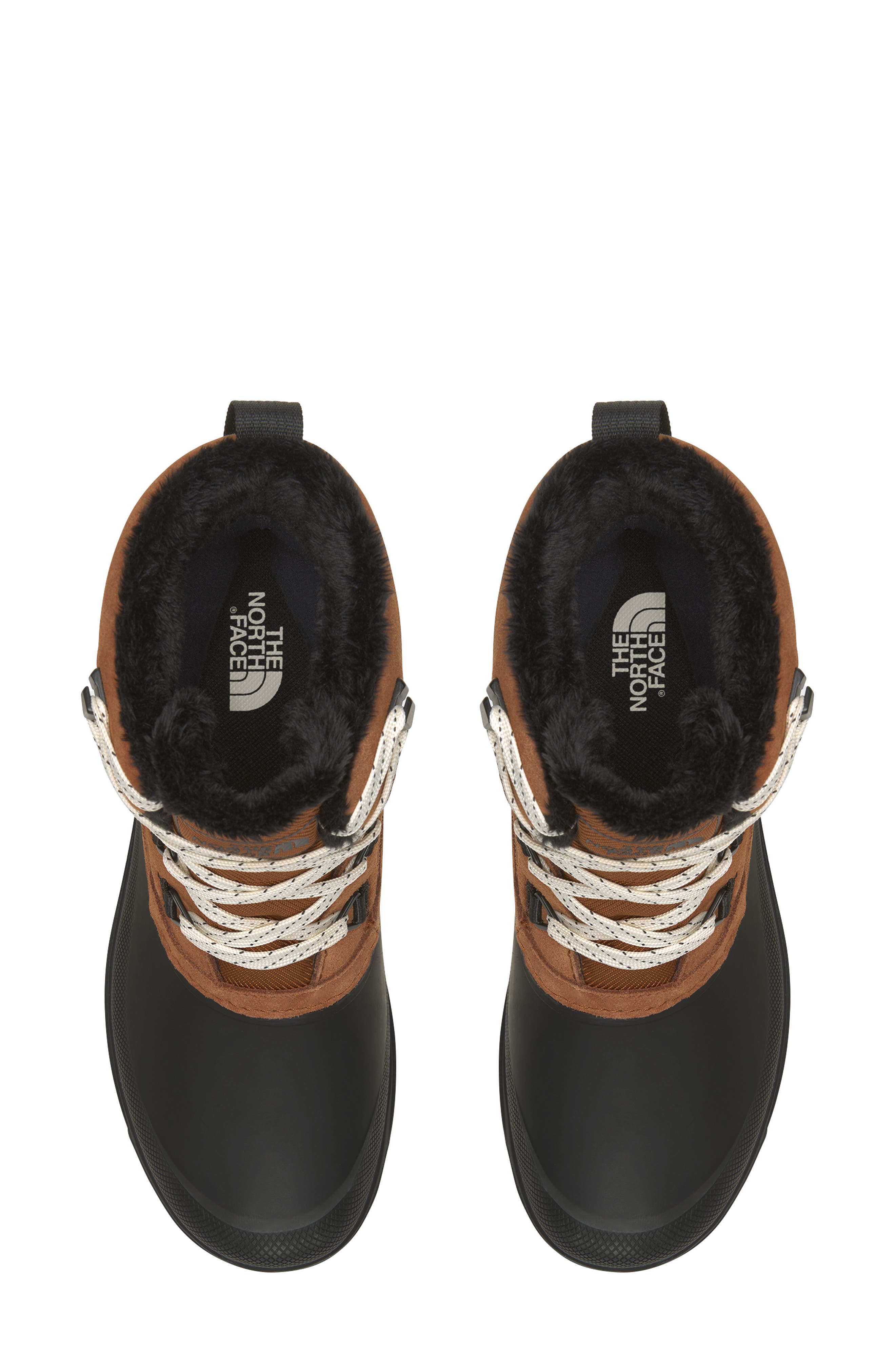 The North Face Shellista V Waterproof Insulated Short Boot, Alternate, color, Burnt Umber/ Tnf Black