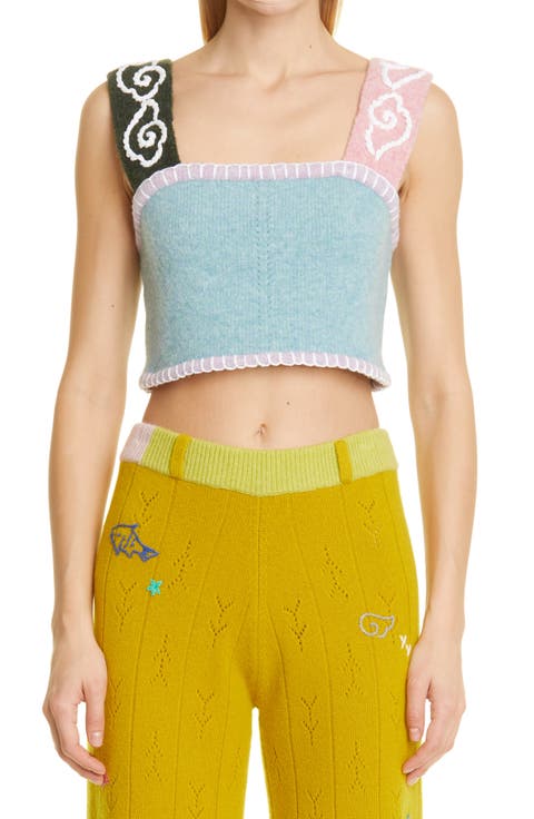 Cloud Knit Wool Blend Crop Top