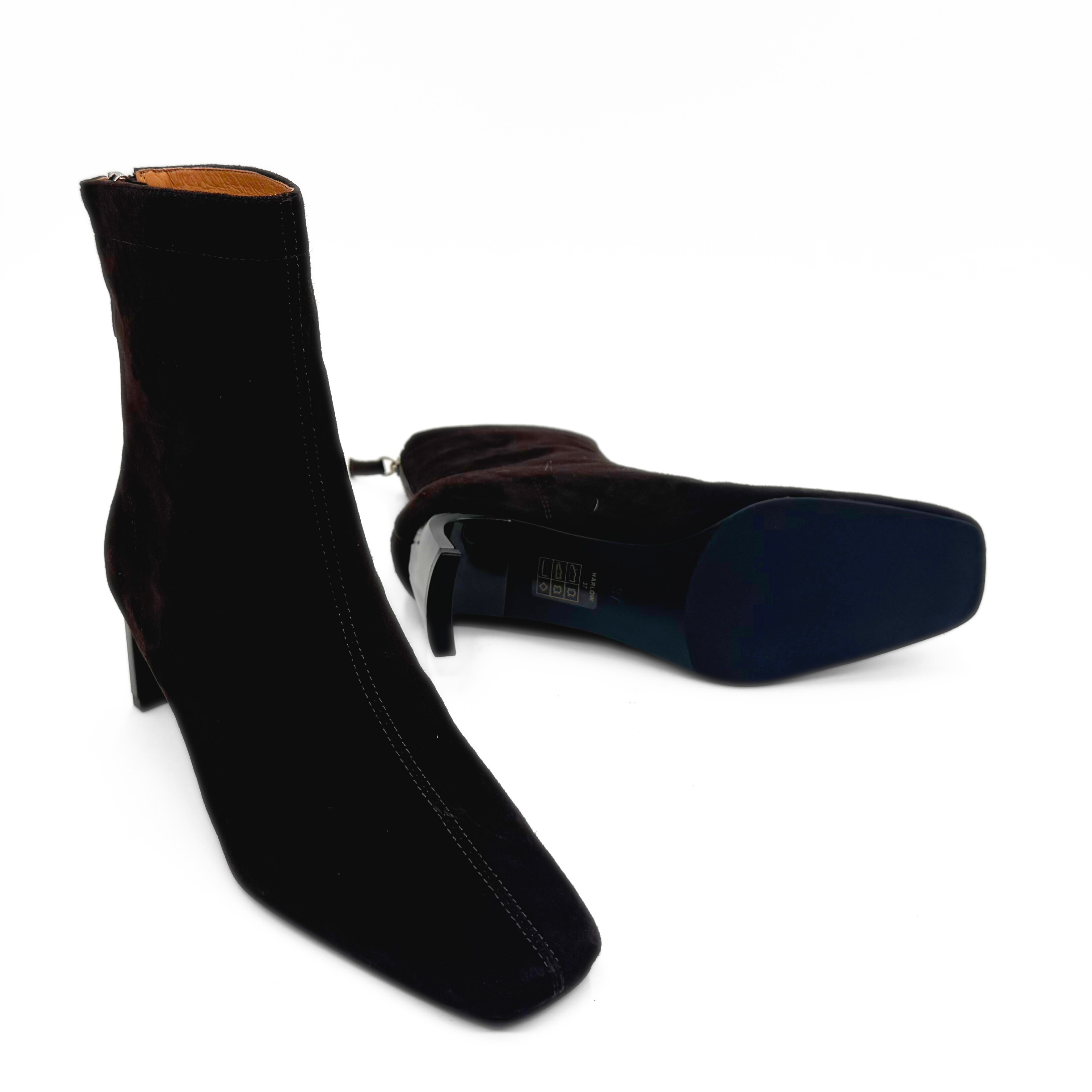 Amie Rafa Harlow Suede Bootie, Alternate, color, Brown