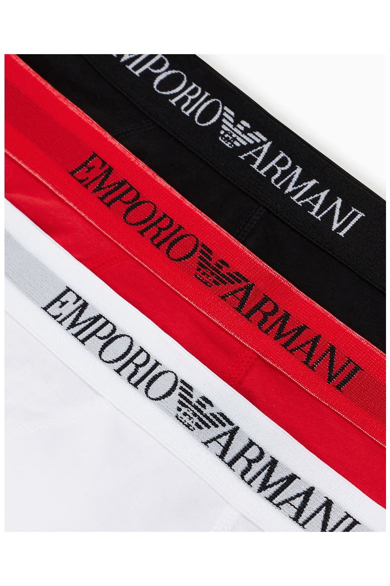 Assorted 3-Pack Cotton Trunks, Alternate, color, BLACK/ RED/ WHITE