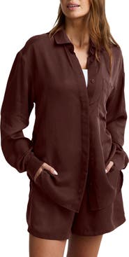 Beyond Yoga Sunkissed Cupro Button Down Shirt