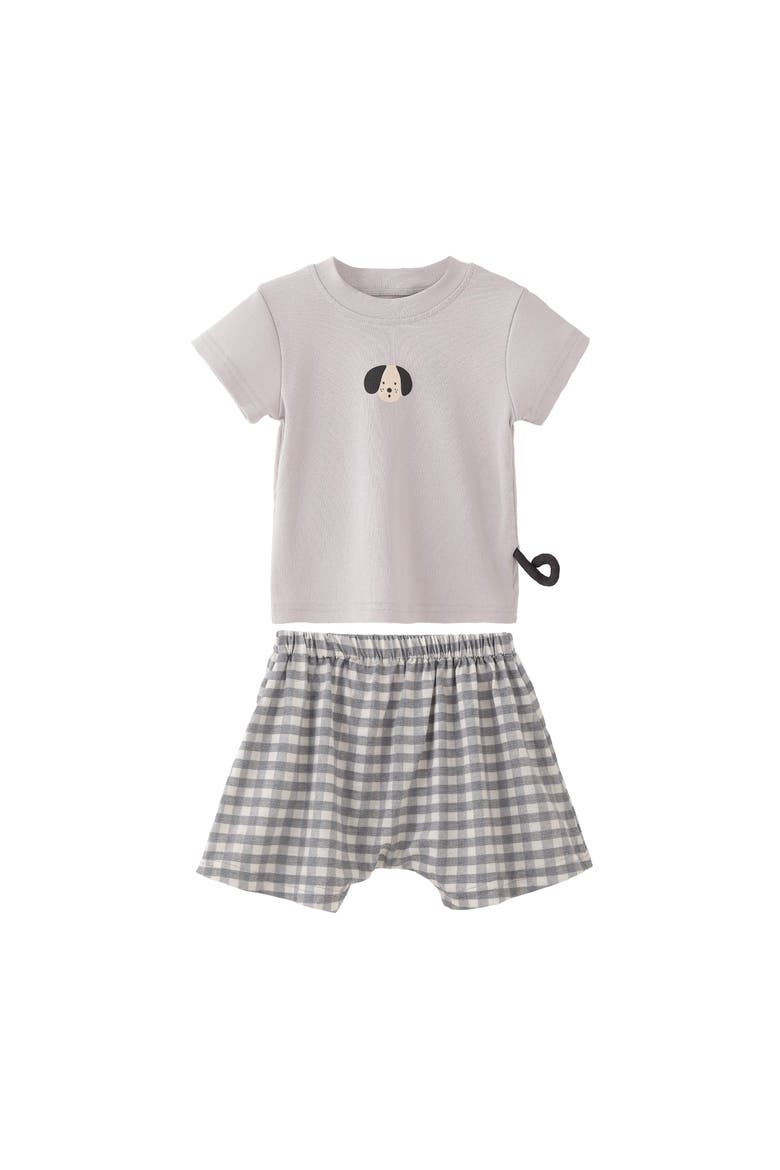 Dog Short Set, Main, color, Grey