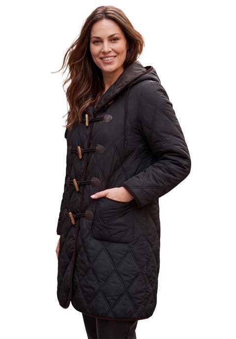 Quilted Toggle Jacket (plus)