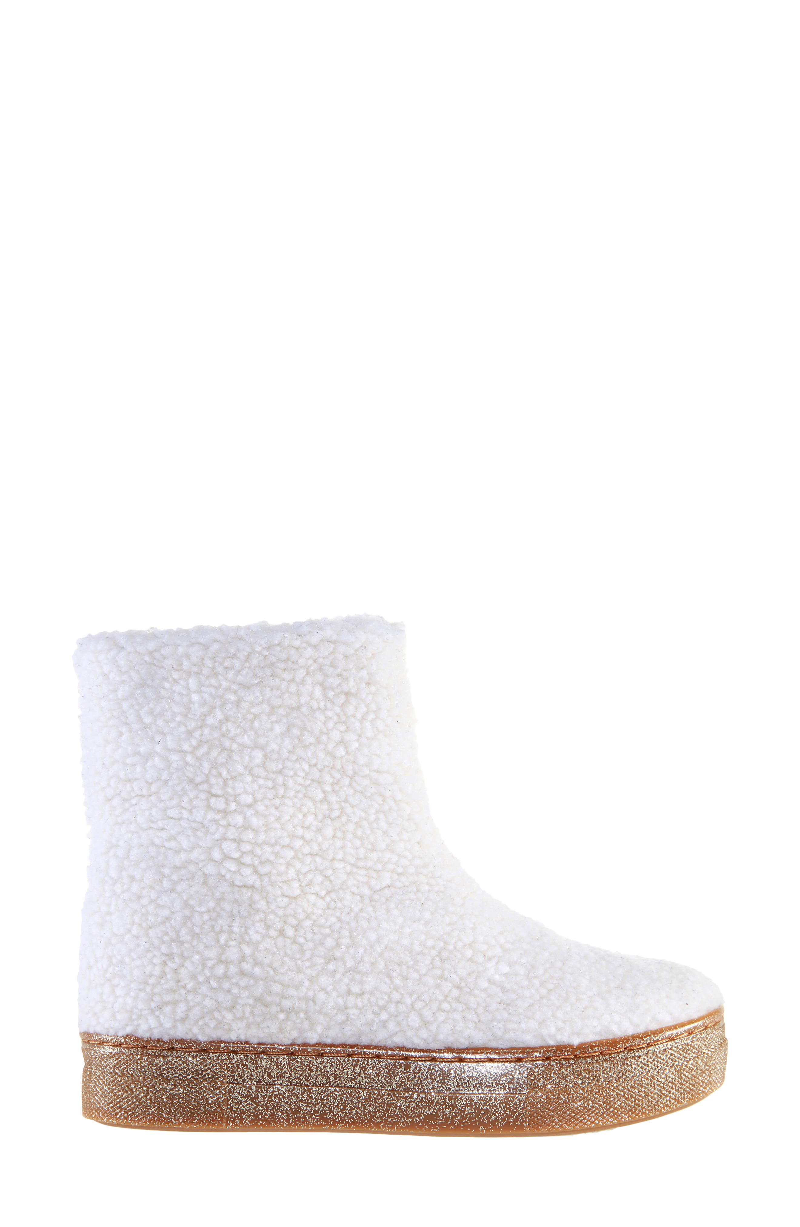 Palva Faux Shearling Boot, Alternate, color, IVORY