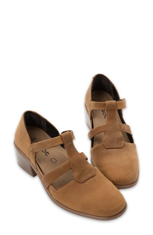 Naot Authentic T-strap Pump In Brown
