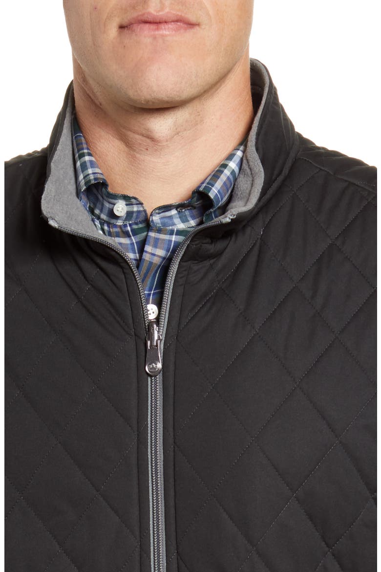 All Day Reversible Quilted Vest, Alternate, color, BLACK
