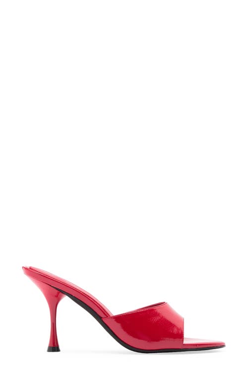 Jeffrey Campbell Agent Slide Sandal In Red Crinkle
