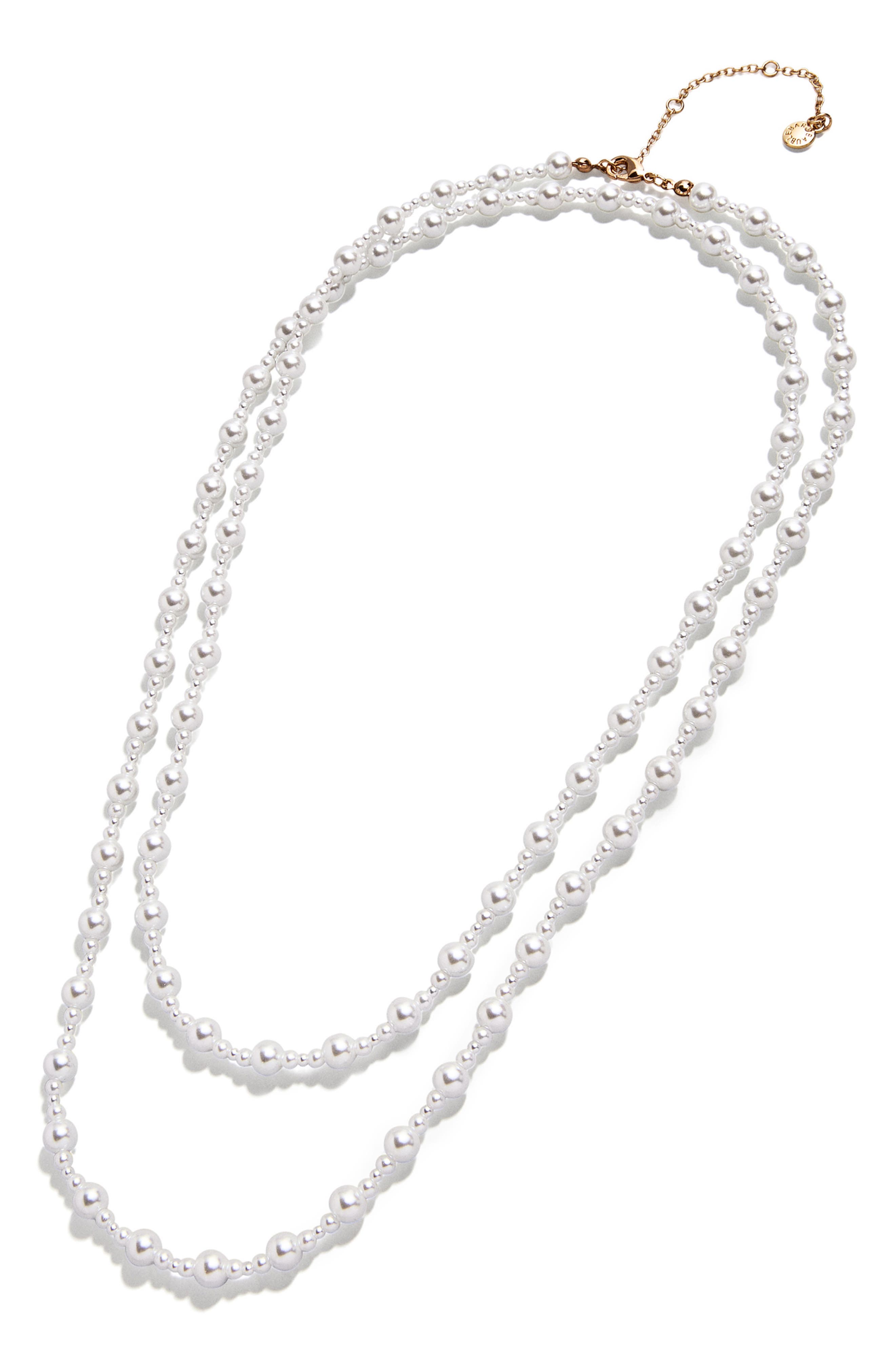 BaubleBar Kai Faux Pearl Long Necklace