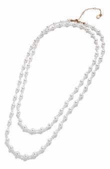 BaubleBar Kai Faux Pearl Long Necklace