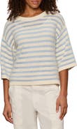 Sanctuary Elle Stripe Crochet Knit Sweater
