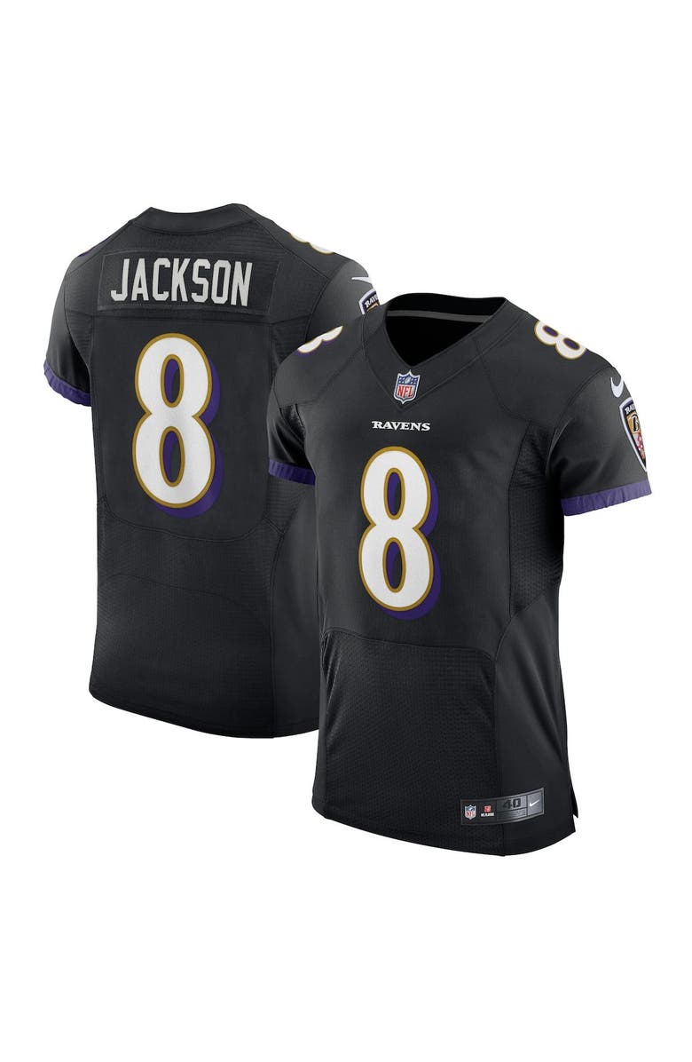 Nike Men's Nike Lamar Jackson Black Baltimore Ravens Alternate Vapor Elite Player Jersey, Main, color,