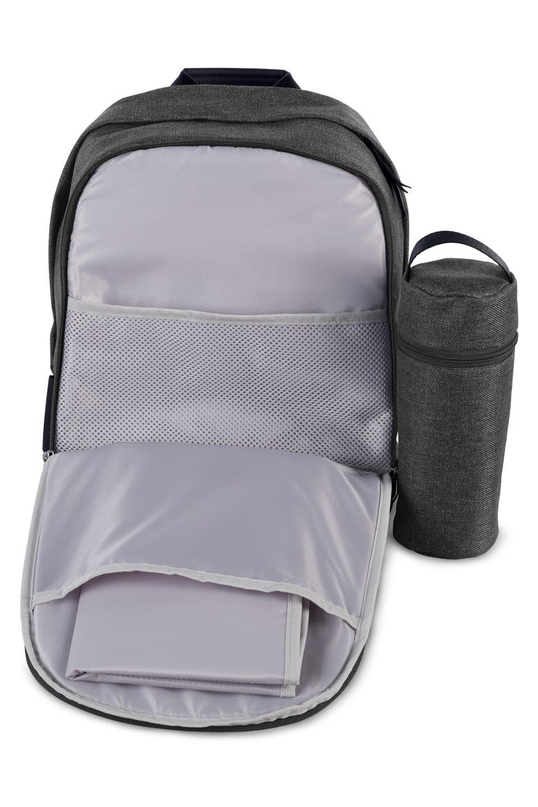 Diaper Changing Backpack, Alternate, color, BLACK