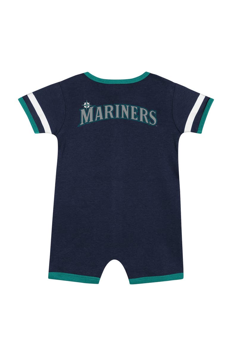 Outerstuff Newborn Navy Seattle Mariners Double Hit Coveralls, Alternate, color,