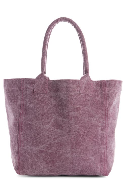 Isabel Marant Small Yenky Canvas Tote In Purple